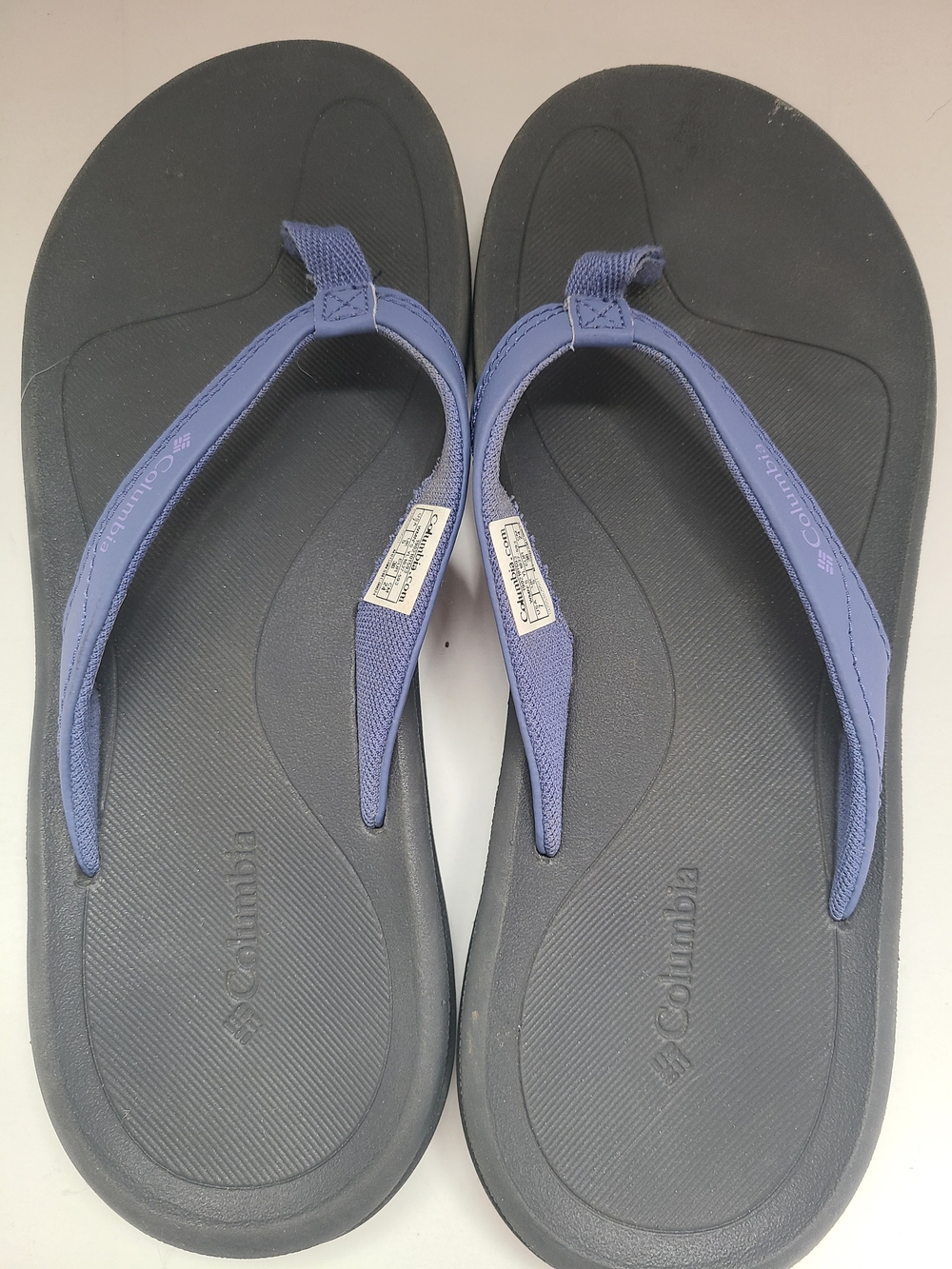 Columbia Women's Kea II Blue Strap Sandals with Black Footbed